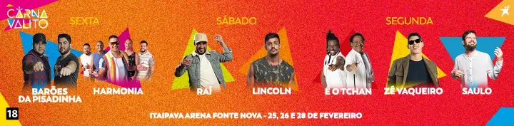 Comprar ingresso e abadá carnavalito 2022 - atrações confirmadas