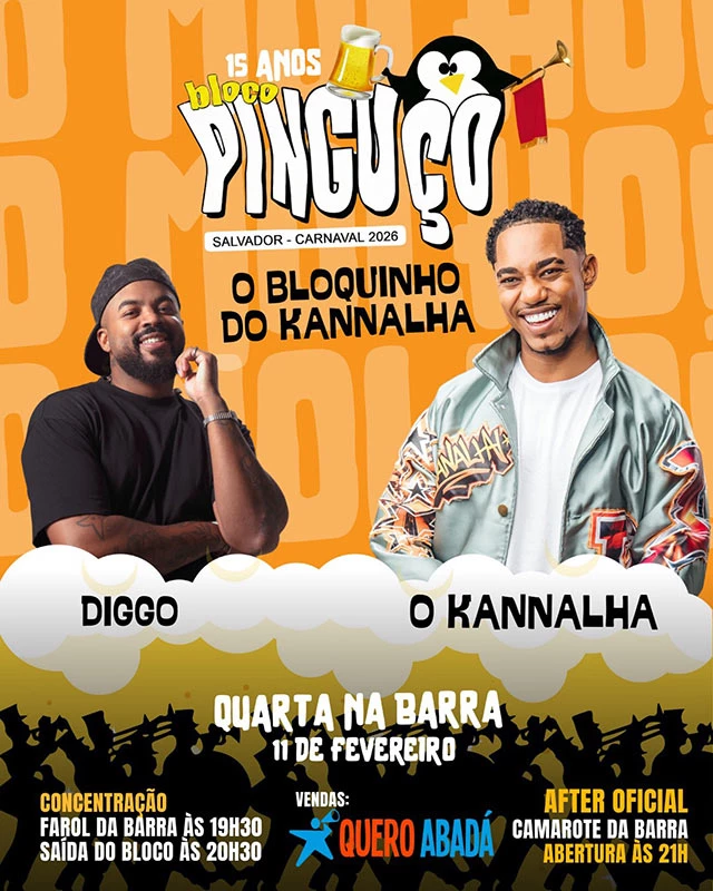 Bloco Pinguço 2026