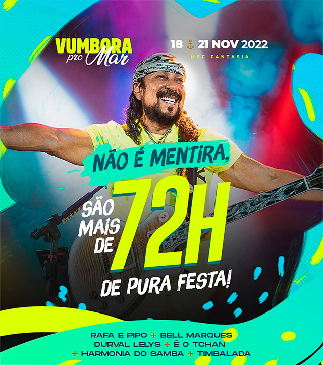 bell marques e durval lelys no palco do navio vumbora pro mar 2022