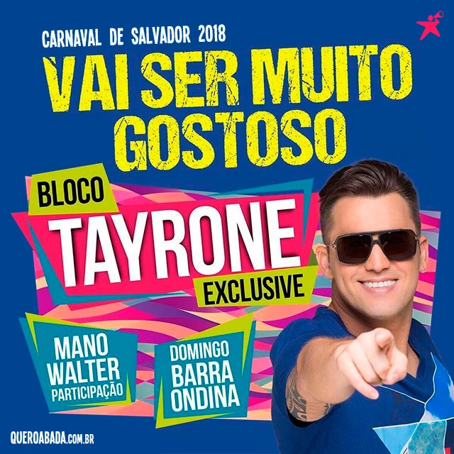 comprar abadá tayrone exclusive carnaval 2018