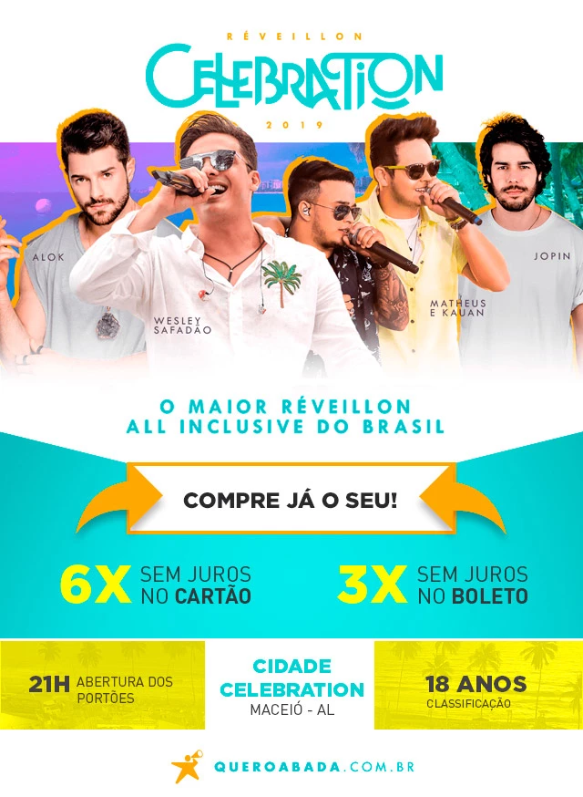 comprar ingresso réveillon celebration 2018 2019 - quero abadá online