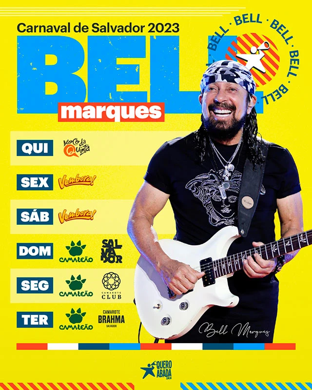 programação de bell marques no carnaval de salvador 2023