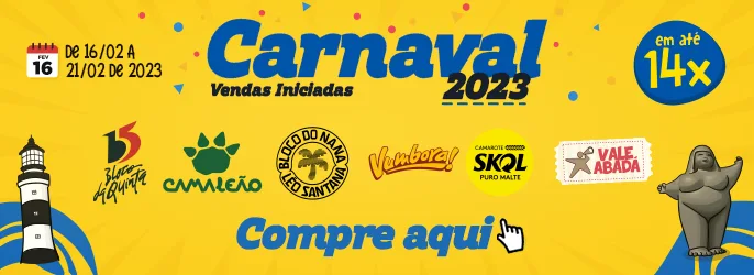 Vendas iniciadas do Carnaval de Salvador 2023