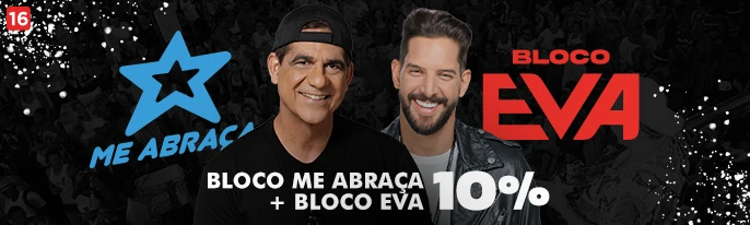 Pacote do Bloco <a href='/bloco-me-abraca-2024' title='Saiba mais sobre o bloco Me Abraça' ><a href='/bloco-me-abraca-2024' title='Saiba mais sobre o bloco Me Abraça' >Me Abraça</a></a> + Bloco Eva
