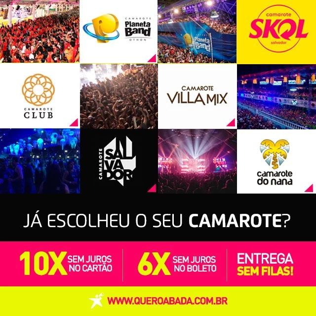 camarotes e atrações carnaval de salvador 2018