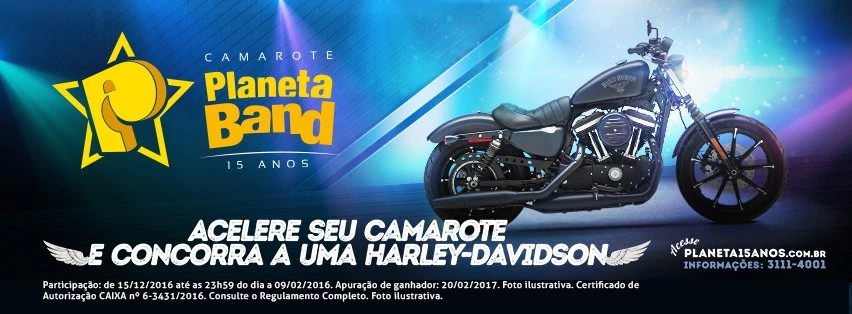 promoção harley davidson planeta band