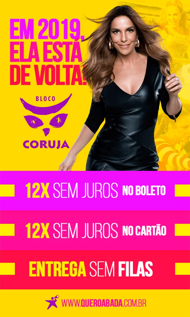 compre seu abadá bloco coruja 2019 ivete sangalo