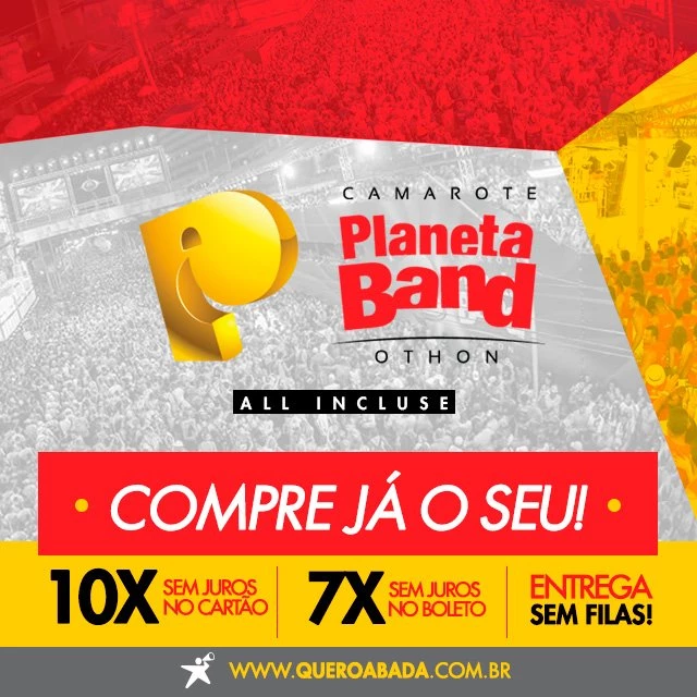 comprar abadá camarote planeta band 2018