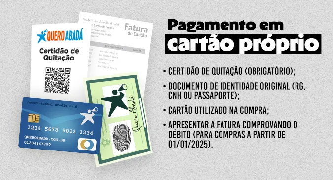 Pagamento em Cartão próprio