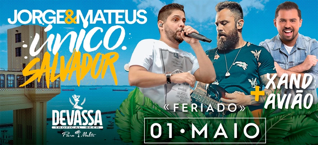 Ingresso Jorge e Mateus unico