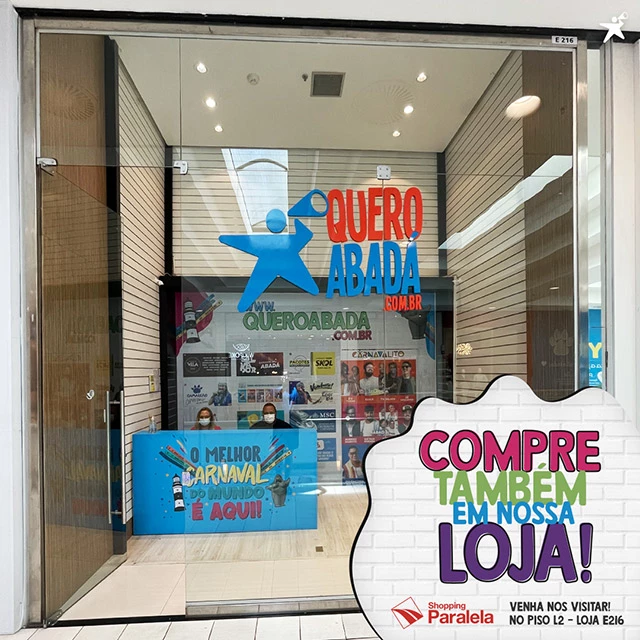 Loja quero abadá shopping paralela - compre seu abadá