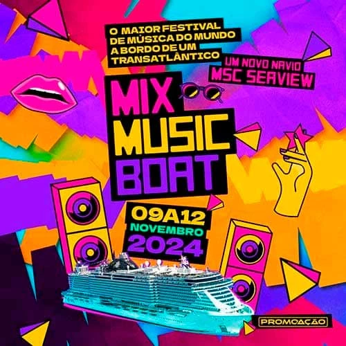 Navio da MIX Music Boat 2024