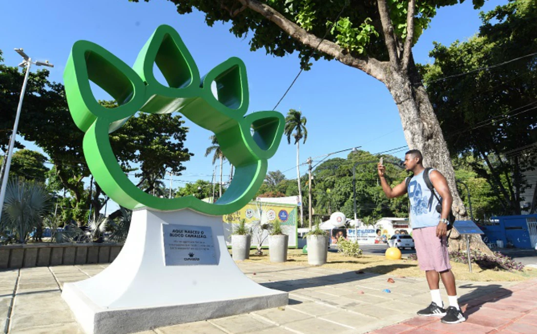 praça do bloco camaleão em salvador carnaval