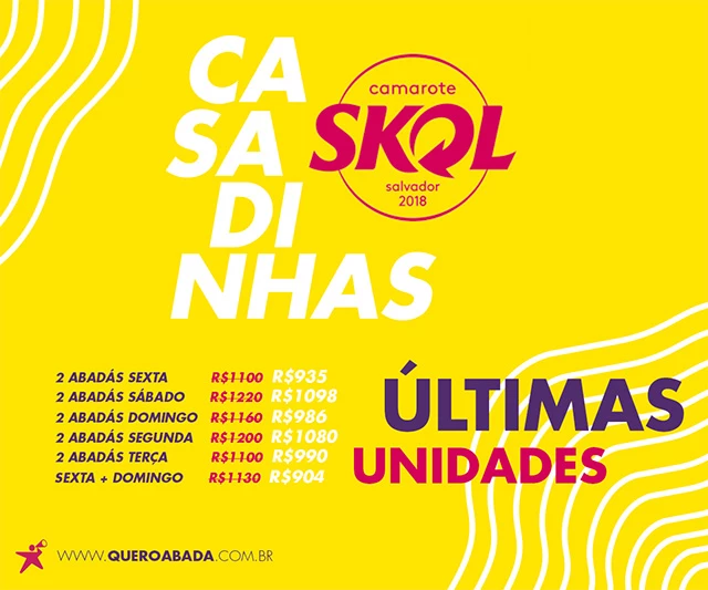 promoção e descontos camarote skol 2018 compre agora