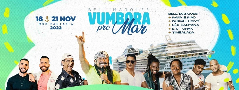 Reservar cabine vumbora pro mar 2022 - bell marques - atrações