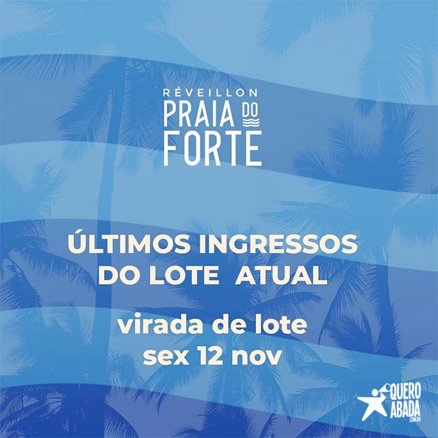 virada de preços réveillon praia do forte 2021/2022 compre ingresso