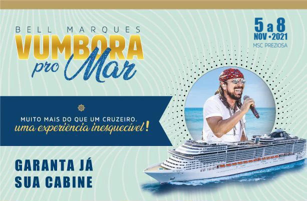 reservar cabine vumbora pro mar com bell marques